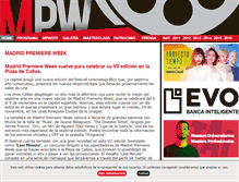 Tablet Screenshot of madridpremiereweek.com